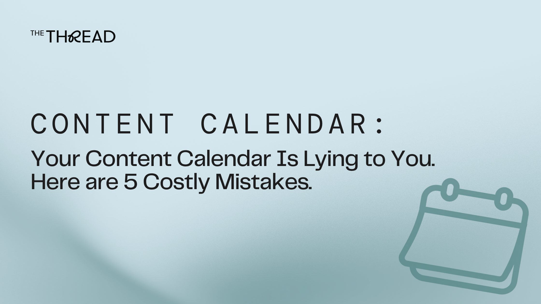 content calendar for talent agencies